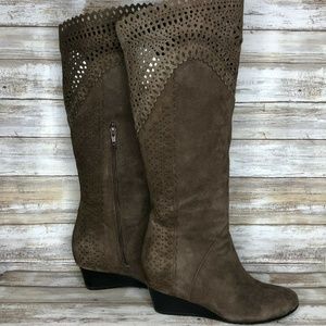 Sofft Brighton 7M Brown Suede Knee High Boots